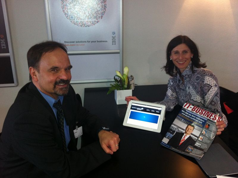 Heiko Freise, IBM, mit Daniela Schilling, IT-BUSINESS Akademie (Archiv: Vogel Business Media)