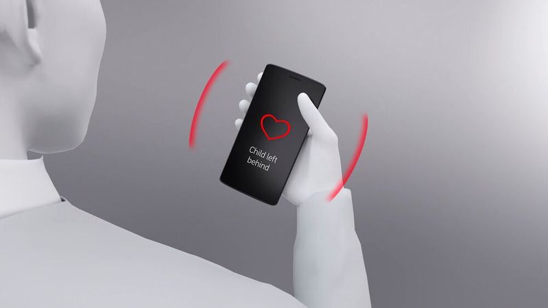 Bei der Funktion „Child Presence Detection“ erkennt das System, ob Kinder oder Säuglinge alleine im Fahrzeug zurückgelassen worden sind, und warnt in einem solchen Fall nach wenigen Sekunden per Alarm.(Bild:  Forvia Hella)