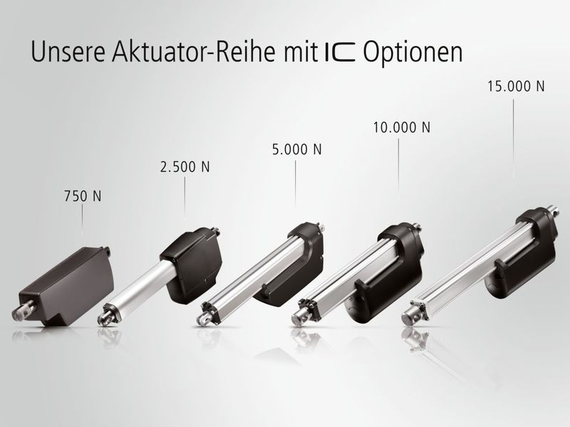 Linak-Antriebe mit integrierter Steuerung – sie spielen ihre Vorteile vor allem bei der Integration aus.  (Linak)