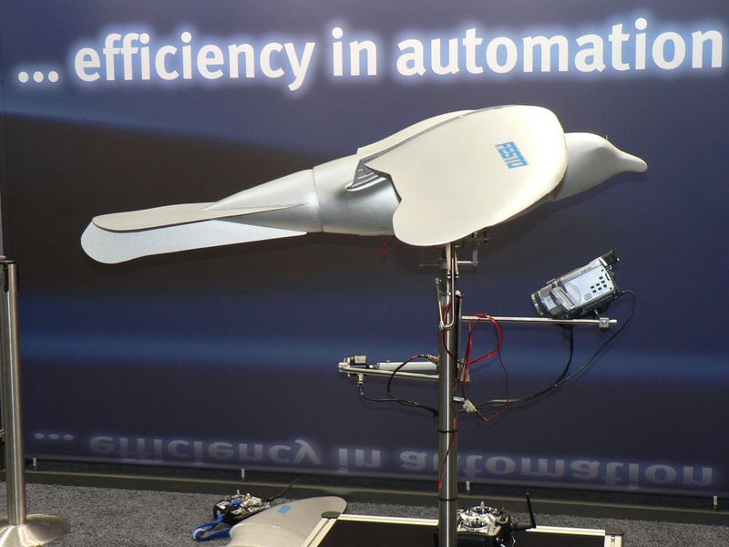 Prästentation des SmartBird von Festo auf der Hannover Messe 2011  (Bild: Drescher)