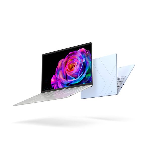 Das Swift Blade 14 arbeitet je nach Konfiguration mit einem Intel Core 7 Prozessor 350 und 12 GB LPDDR5-Arbeitsspeicher sowie eine PCIe-Gen-4-NVMe-SSD mit bis zu 1 TB Speicher. (Bild: Acer)