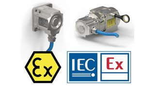 FSG produziert ab sofort eigenverantwortlich ATEX-/IECEx-konforme Geräte (links: Neigungssensor, rechts: Drehgeber kombiniert mit Seilzuggeber) (Bild: FSG)