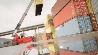 Die Yard-Management-Software von Leogistics unterstützt dynamische Platzfindungsstrategien etwa nach Container-Eigentümer, -Zustand und Verladeplanung. (Bild: Leogistics)