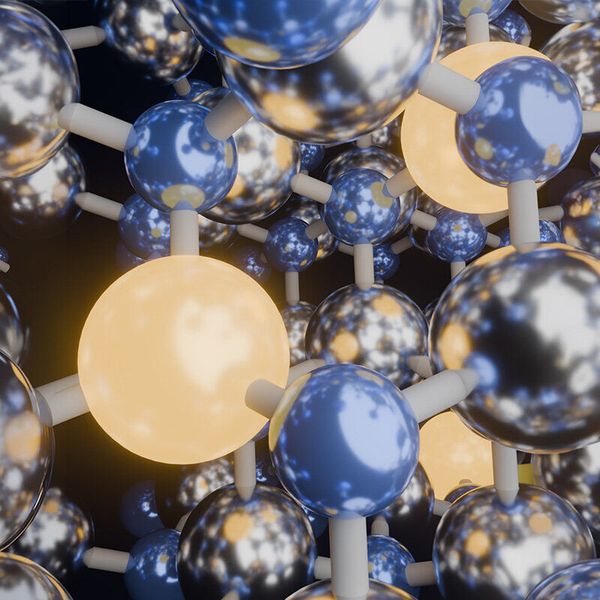 Konzeptionelle Darstellung von polarem Wurtzit-Niob-Aluminium-Nitrid (NbAlN), einem übergangsmetallhaltigen Nitrid-Halbleiter, der die Kristallstruktur und Polarität von GaN beibehält. (Bild: Associate Professor Atsushi Kobayashi from Tokyo University of Science, Japan)