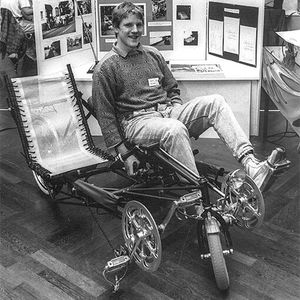 Begonnen hat die Geschichte von Hase Bikes in 1989, als Marec Hase (im Bild) ein Tandem baute, mit dem er seinen blinden Freund mitnehmen konnte. (Bild:  Hase Bikes)