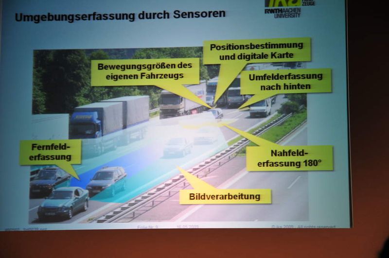 Er stellte Fahrzeugassistenzsysteme vor. (Archiv: Vogel Business Media)