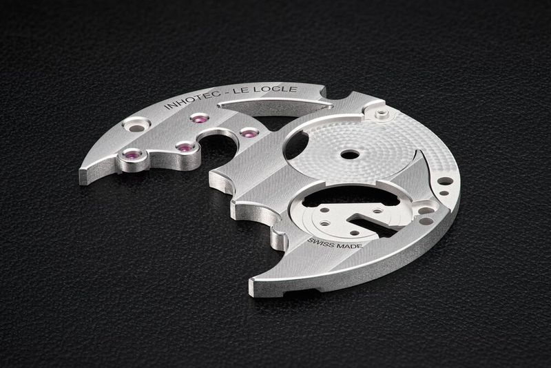 Un bel exemple d'un pont horloger représentatif des nombreux savoir-faire que possède la manufacture locloise. (Source : Inhotec SA)