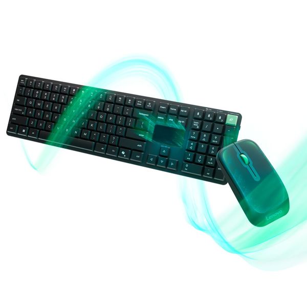 Das Lenovo Self-Charging Kit Concept umfasst eine Tastatur und eine Maus, die bereits bei einer Beleuchtungsstärke von 50 Lux geladen werden können. (Bild: Lenovo)