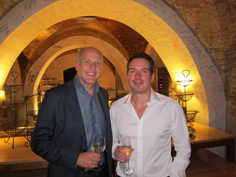 Henk Vandenberg (l., Seagate) mit Oliver Kau (S&K) (Bild: IT-BUSINESS)