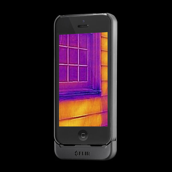Flir One: iPhone wird mit spezieller Hülle zur Wärmebildkamera. (Bild: FLIR)