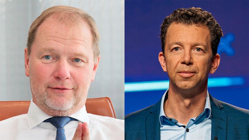 Auf Lars Henner Santelmann (li.) folgt an der VWFS-Spitze Christian Dahlheim (re.).(Bild:  Volkswagen)