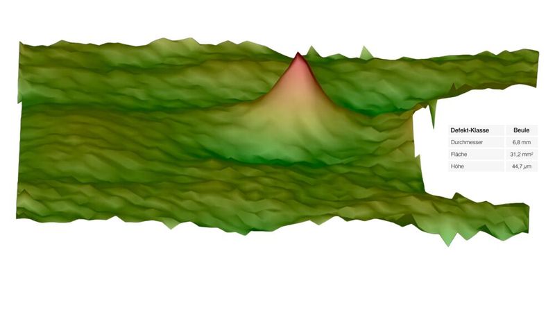 Die Bewertung erfolgt objektiv über 3D-Merkmale wie Höhe, Fläche und Durchmesser. (Bild: Micro-Epsilon)