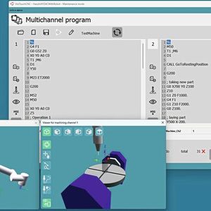 La VisiTouch CNC est une commande numérique multi-canaux performante sous environnement Windows 10 pour les machines-outils multi-axes. (Source :  Cybelec SA)