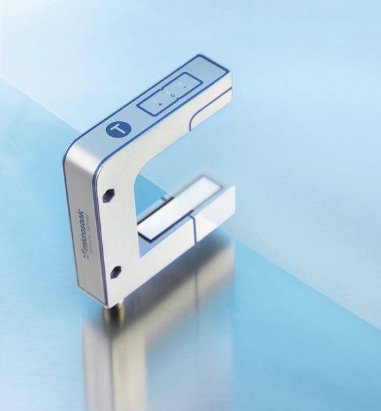 Der Ultraschall-Bahnkantensensor bks+. (Bild: Microsonic)