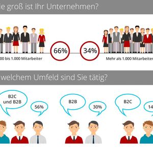 Dazu wurden im August 2016 telefonisch 50 Geschäftsführer deutscher Unternehmen mit mehr als 500 Mitarbeitern aus dem B2B und dem B2C befragt.(Bild:  ARTIHNEA)