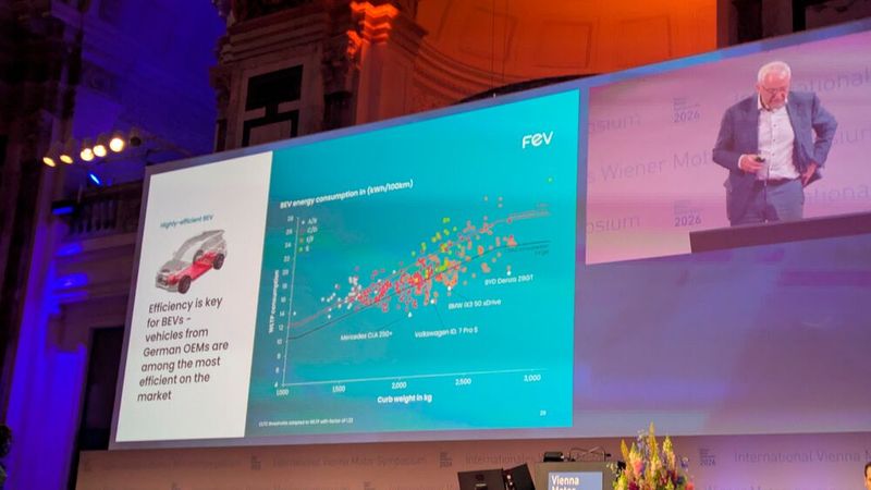 Prof. Stefan Pischinger, Institutsleiter des Lehrstuhls für Thermodynamik mobiler Energieumwandlungssysteme, RWTH Aachen, sowie Aufsichtsratsvorsitzende von FEV, plädierte in seinem Vortrag, Antriebstechnologien nicht als Entweder-Oder zu betrachten. (Bild: Stefanie Eckardt)