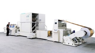 Pantec GS Systems Cheetah F: Maschinenmodul zum effizienten Aufbringen von Hologrammen und Heissfolienprägungen auf Verpackungen. (Bild: Pantec)