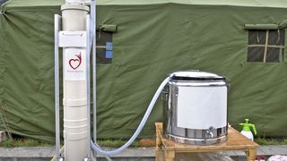 Unabhängig: Der SkyHydrant ist als autarkes System unabhängig von Strom und somit in Krisen- und Katastrophengebieten einsetzbar (Archiv: Vogel Business Media)