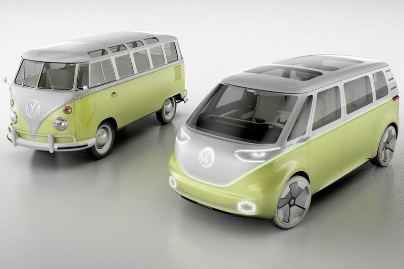 Vieles an dem Kleintransporter erinnert an die VW-Ikone der 60er-Jahre. (VW)