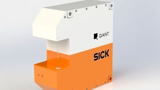 Das ist er! Der erste hochpräzise messende Quantensensor, der jetzt im Rahmen eines Kooperationsvertrags von der Trumpf-Tochter Q.ANT und Sick bis 2021 weiterentwickelt wird. (Q.ANT)