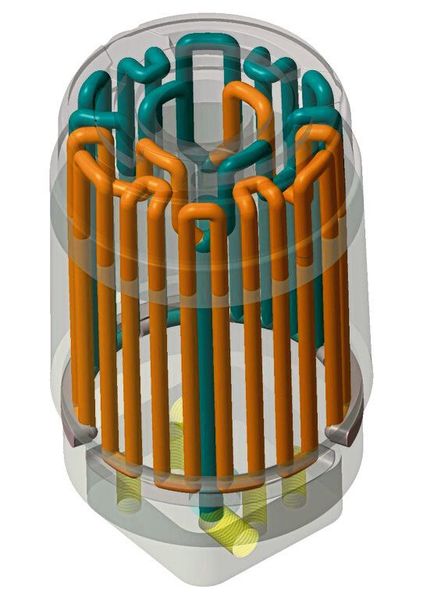 Dieser 13,8 kg schwere konturnah gekühlte Druckgießeinsatz war nur per SLM-Verfahren wirtschaftlich herstelllbar. (Bild: Listemann)