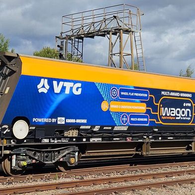 Mit FreightControl Sentinel ausgestattete iWagons markieren den nächsten Schritt zur Digitalisierung des Schienengüterverkehrs in Großbritannien – mit großem Potenzial für weitere Märkte. (Bild: VTG Rail)