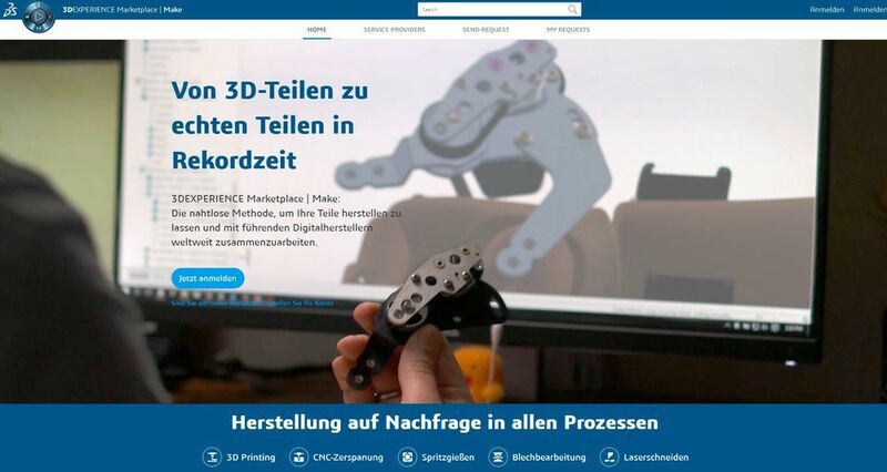 Der Online Marketplace ermöglicht – ähnlich wie bekannte Einzelhandelsplattformen –, Angebot und Nachfrage der Industrie online zu bündeln. (Dassault Systemes)