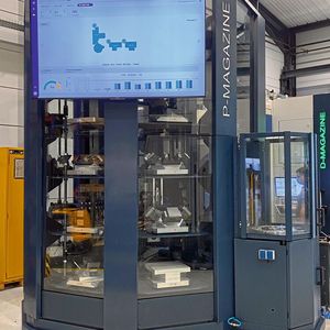 Ein Beispiel für die Maschinenüberwachung inklusive optischer Ausgabe für die Mitarbeiterkommunikation.(Bild:  Wassermann Technologie)