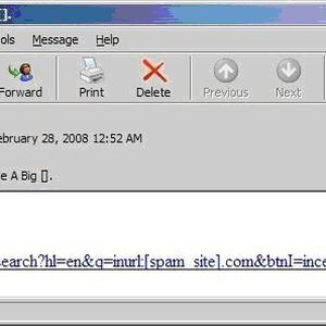 Spam-Falle: Auf den ersten Blick harmlos erscheinende Links leiten den User auf verseuchte Webseiten. (Quelle: Ironport)