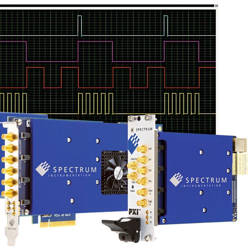 Der digitale Pulsgenerator (DPG) ist jetzt für alle schnellen Spektrumsdigitalisierer und AWGs im Geschwindigkeitsbereich von 180 MS/s bis 10 GS/s verfügbar.