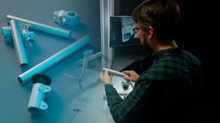 Forschende des Fraunhofer IGD nutzen ohnehin vorliegende native CAD-Daten, um Trainingsdaten für maschinelles Lernen zu erzeugen.  (Bild: Fraunhofer IGD)