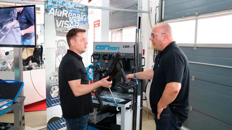 Carbon hatte das CBR-System mit an den Lausitzring gebracht. (Bild: Klasing)