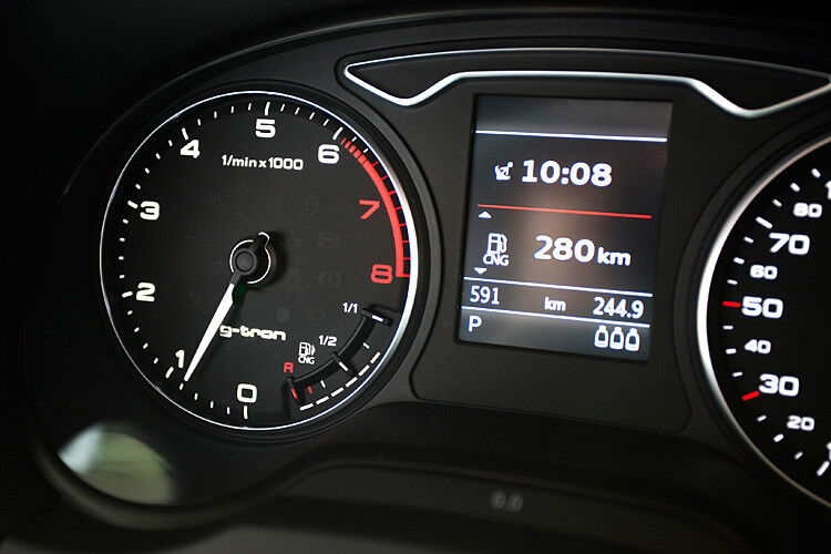 Der Verbrauch des E-Gases beträgt laut Audi etwas weniger als 3,5 Kilogramm pro 100 Kilometer. Umgerechnet entspricht das etwa 3,6 Liter Diesel je 100 Kilometer. (Foto: Audi)