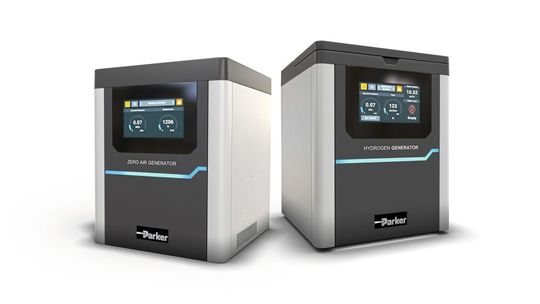 Chromgas-Wasserstoff- und Zero Air-Generatoren für Laboranwendungen(Bild:  Parker Hannifin)