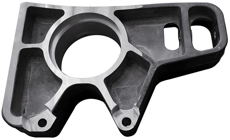 Bild 6: Um die Praxis-tauglichkeit der Online-Wirbelstromprüfung zu untersuchen, wurde ein Radträger aus der magne-tischen Magnesiumlegierung ZEK100 + SmCo gegossen. (Bild: IW)