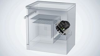 Ein kompaktes und gleichzeitig leistungsstarkes Gebläse von EBM-Papst sorgt in Hochleistungsöfen dafür, dass das Pizzastück auf die Hand blitzschnell serviert werden kann. (Bild: EBM-Papst)