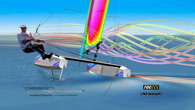Im Wassersport wird erheblich in die technische Simulation investiert, um die Performance zu verbessern und die Zuverlässigkeit der Ausrüstung für Langstreckenrennen zu maximieren. (Ansys)