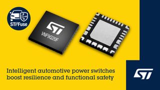 Performing as an intelligent circuit breaker, the VNF9Q20F enhances boardnet voltage stability and prevents PCB traces, connectors, and wire harnesses from overheating.  (Source: STMicroelectronics)