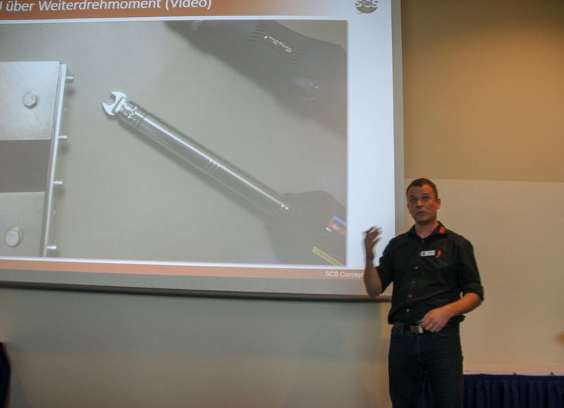 Schritt für Schritt erklärte Fischer, wie die beste Herangehensweise bei einem Audit ist. (Bild: VCG/Juliana Pfeiffer)