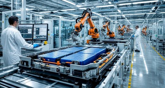 Haben Sie gewusst, dass die Batterieherstellung in Europa und selbst in Deutschland eine großartige Chance sein kann? Wenn nicht, dann bieten wir Ihnen die Möglichkeit zu erfahren, wie man einsteigen kann – und zwar bei unserem „Battery Manufacturing Day“-Event ...(Bild:  KI-generiert)