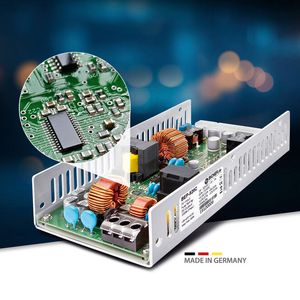 Das lüfterlose DC-ATX-Netzteil BEP-520C Made in Germany liefert 200 Watt Dauerleistung und wurde für den zuverlässigen 24/7-Betrieb in Embedded-PCs, Industrie-Computern und Rugged-Systemen entwickelt. Die neue Conformal-Coating-Option schützt die Elektronik zuverlässig vor Feuchtigkeit, Staub, korrosiven Gasen und aggressiven Chemikalien.(Bild:  Bicker)