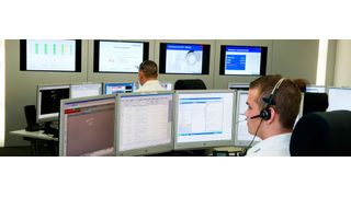 Rund um die Uhr im Einsatz: In der unternehmenseigenen Serviceleitstelle können die Mitarbeiter von Protection One im Fall eines Alarms in Sekundenschnelle reagieren. (Protection One)