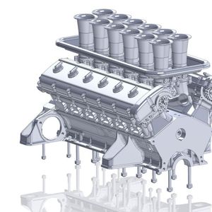 Einen standesgemäßen V12-Motor haben die Briten für ihre 250-GT-Replika bereits entwickelt.(Bild:  GTO Engineering)