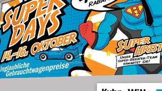 Kuhn & Witte hatte die Plakatwände in einem Umkreis von 15 Kilometer rund ums Autohaus gebucht, um für seine Veranstaltung zu werben. (Bild: Kuhn & Witte)