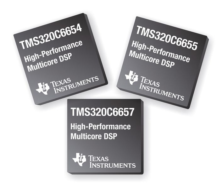 Figure 7: new C665x multi-core DSPs from 2012 (TI)
