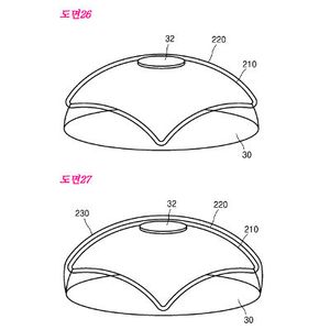 Diagramm der smarten Linse: Samsung hat bei der südkoreanischen Patentbehörde einen Antrag auf Kontaktlinsen mit einer eingebauten Kamera und Sensorik vorgestellt, die über Blinzeln gesteuert wird.(Bild:  Samsung/KOREA intellectual property right service (KIPRIS))