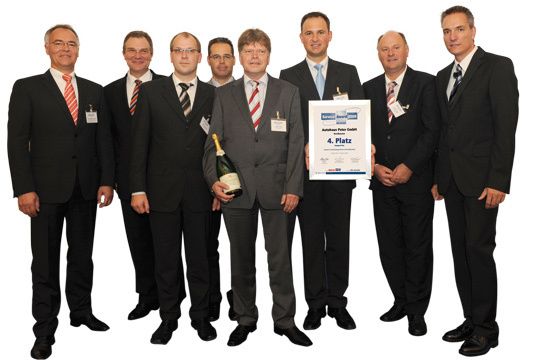 Auszeichnung für perfekten Service: 2009 belegte der Standort in Nordhausen den vierten Platz des Service Award von »kfz-betrieb«. (Archiv: Vogel Business Media)