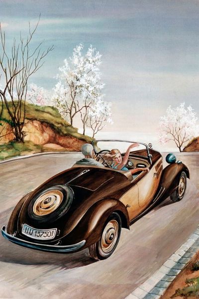 Der 170 V Roadster von 1937. (Daimler)