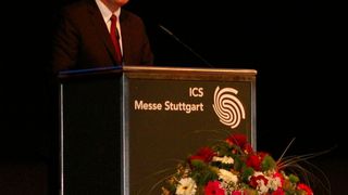 Frank Stührenberg von Phoenix Contact berichtete auf dem Nanjing Emerging Industries Development Seminar über seine Erfahrungen in der chinesischen Metropole. (Bild: Doris Schulz)