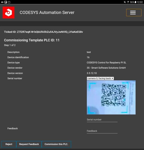 CODESYS Automation Server Ticket (3S-Smart Software Solutions GmbH)